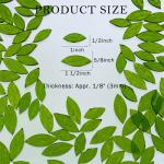 LITMIND 120 Pieces Olive Green Textured Transparent Mosaic Glass Petals & Leaves in 2 Sizes, Hand-Cut Stained Glass Mosaic Tiles for Crafts - Ideal for Mosaic Art Projects and Home Décor