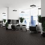 Lucida Surfaces Luxury Vinyl Floor Tiles | Glue Down Adhesive Flooring | Textured Look Plank | FabCore Streaked Carpet | Single Sample Tile