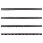 NewTechWood 1/6 ft. x 3 ft. Quick Deck Composite Deck Tile Straight Fascia in Westminster Gray (2-Pieces/Box)