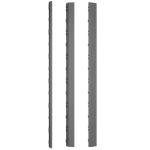 NewTechWood 1/6 ft. x 3 ft. Quick Deck Composite Deck Tile Straight Fascia in Westminster Gray (2-Pieces/Box)