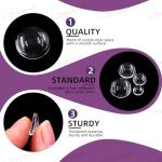 Swpeet 400Pcs 4 Sizes 6mm/8mm/10mm/12mm Transparent Glass Dome Cabochons Round Cabochon Tiles Assortment Kit, Clear Round Cabochons Tiles Fits for Photo Pendant Necklace DIY Craft Jewelry Making