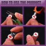 Swpeet 400Pcs 4 Sizes 6mm/8mm/10mm/12mm Transparent Glass Dome Cabochons Round Cabochon Tiles Assortment Kit, Clear Round Cabochons Tiles Fits for Photo Pendant Necklace DIY Craft Jewelry Making