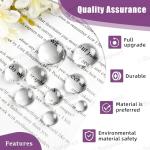 Swpeet 400Pcs 4 Sizes 6mm/8mm/10mm/12mm Transparent Glass Dome Cabochons Round Cabochon Tiles Assortment Kit, Clear Round Cabochons Tiles Fits for Photo Pendant Necklace DIY Craft Jewelry Making