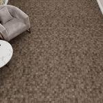 Lucida Surfaces Luxury Vinyl Floor Tiles | Glue Down Adhesive Flooring | Textured Look Plank | FabCore End Grain Blocks | Single Sample Tile