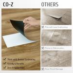CO-Z Peel and Stick Floor Tile 36x6 Inch 16-Pack 24 Sq. Feet, Self Adhesive Vinyl Flooring, Waterproof Vinyl Tiles Removable Stickers Tile for Living Room Bedroom Dining Room, Light Oak