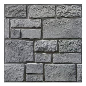 Commomy 10 Pcs 3D Limestone Wall Panels Peel and Stick - 11.8" x 11.8" Faux Stone Wall Panel 3D Brick Wallpaper Peel and Stick Self-Adhesive Tiles for Kitchen, Bedroom, Living Room, TV Background, RV