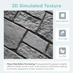 Commomy 10 Pcs 3D Limestone Wall Panels Peel and Stick - 11.8" x 11.8" Faux Stone Wall Panel 3D Brick Wallpaper Peel and Stick Self-Adhesive Tiles for Kitchen, Bedroom, Living Room, TV Background, RV