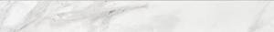 Daltile Perpetuo 3" x 24" Marble Look Porcelain Floor Bullnose Trim in Polished Brilliant White | (Sold by The Piece)