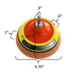 Keyfit Tools SmoothOperator PROFESSIONAL Drill Powered Glass Shower Tub Porcelain Ceramic Tile Bathroom Cleaner Polisher ~Proprietary Non Abrasive Cleaning/Polishing Material For Lime Hardwater Rust