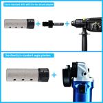 Diamond Coated Finger Bit, 3/4" Tile Milling Bit to Enlarge Grind Polish Shape Holes on Porcelain Ceramic Marble Granite Tile Countertop, with 5/8-11 Thread to 3/8" Hex Shank Adapter, Diameter 20mm