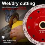 3 Pcs/Lot 4.5" Tile Blade Super Thin Porcelain Diamond Saw Blade for Porcelain Tile Granite