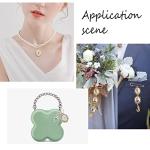 PH PandaHall 5 Sizes Oval Cabochons, 100pcs Clear Glass Tiles Flatback Round Cabochons Dome Cameo Beads Crystal Embellishments for Photo Pendant Earring Necklace Jewelry Making, 14/18/25/30/40mm