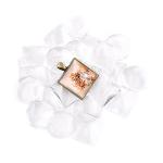 Glarks 48-Pieces Round and Square Pendant Trays with Glass Cabochon Dome Tiles Clear Cameo for Crafting DIY Jewelry Making, 24 Sets