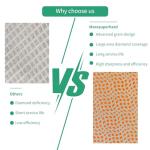 MORESUPERHARD Diamond Hand Polishing Pads 4Pcs - Diamond Sanding Block with Foam Backing for Sanding Tile, Glass, Stone, Concrete, Granite, Marble - Dry/Wet Sanding Pads 60,120,200,400# Grit