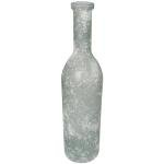 Deco 79 Recycled Glass Handmade Decorative Vase Frosted Spanish Bottle Centerpiece Vase, Flower Vase for Home Decoration 7" x 7" x 29", Clear