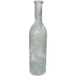 Deco 79 Recycled Glass Handmade Decorative Vase Frosted Spanish Bottle Centerpiece Vase, Flower Vase for Home Decoration 7" x 7" x 29", Clear