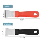 GEiNNOVA Ice Scraper refrigerator Icebox frost Shovel Glass/Tile/wall/floor Adhesive Remover with stainless steel blade 2 pack