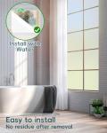 Dwersty Frosted Glass Window Privacy Film Decorative, Bathroom Window Privacy Film for Glass Windows Cover, Static Cling, Removable, Reusable, Anti-UV, Anti-Glare, Heat Blocking, 17.5 by 78.74 inch