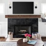 AULIGET 3" x 6" Subway Tile Peel and Stick Backsplash, Thick PVC Stick on Wall Tiles for Backsplash Kitchen, Bathroom, Laundry Room, Camper, Fireplace (100, Black Slate)