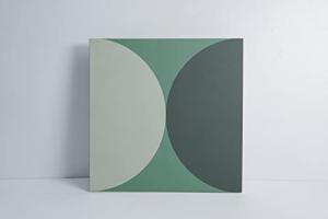 COLAMO Luxury Swatch Green Peel and Stick Kitchen Backsplash,Waterproof Self Adhesive Wall Tile,Faux Ceramic Matt Tile,Stick on Accent Wall for Bathroom,Living Room,Vanity,RV(8”×8”,Thicker Version)