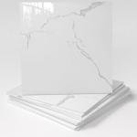 10-Pack Peel and Stick Wave White Marble Tiles (11.8" x 11.8") – 9.8 Sq. Ft. Waterproof PVC Shower & Backsplash Tiles for Bathroom, Kitchen, and Living Room – Self-Adhesive, Easy Installation