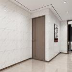 Haimin Wall Panels Peel and Stick 10 Pieces 23.6x11.8in (19.4 Sq. Ft. Coverage) Lightweight Backsplash Marble Look Tile (not Real Marble) Ideal for Kitchen Bathrooms Living Rooms Bedrooms (White-JSB)