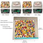 454g Petal Ceramic Mosaic Tiles for Crafts Art, Water Drop Flower Tiles Irregular Ceramic Tiles Bulk, 0.4 inch Square Glazed Porcelain for DIY Mosaic Craft Supplies (Small Irregular)