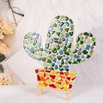 454g Petal Ceramic Mosaic Tiles for Crafts Art, Water Drop Flower Tiles Irregular Ceramic Tiles Bulk, 0.4 inch Square Glazed Porcelain for DIY Mosaic Craft Supplies (Small Irregular)