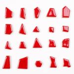 454g Petal Ceramic Mosaic Tiles for Crafts Art, Water Drop Flower Tiles Irregular Ceramic Tiles Bulk, 0.4 inch Square Glazed Porcelain for DIY Mosaic Craft Supplies (Small Irregular)