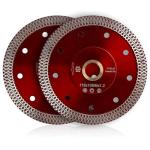 YIJING 2pcs/Lot 4.5” Diamond Tile Blade Super Thin Diamond Cutting Blade for Cutting Ceramic Porcelain Tile Granite Marble (4.5"-2pc)