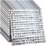 Geetery 10 Sheets 12 x 12 Inches Mirror Glass Mosaic Tile Crystal Diamond Tile for Kitchen Backsplash Bathroom Wall Pool DIY