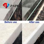 Z-LEAP Diamond Hand Polishing Pads Arc Shape Back for Ceramic Porcelain Tile Glass Jade Stone Granite Marble Concrete Grit Mix 4Pcs