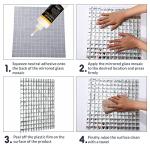 Geetery 10 Sheets 12 x 12 Inches Mirror Glass Mosaic Tile Crystal Diamond Tile for Kitchen Backsplash Bathroom Wall Pool DIY