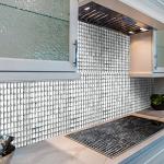 Geetery 10 Sheets 12 x 12 Inches Mirror Glass Mosaic Tile Crystal Diamond Tile for Kitchen Backsplash Bathroom Wall Pool DIY