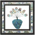 Yuvori 1.1 lbs Modern Abstract Geometric Irregular Porcelain Mosaic Tiles, DIY Handmade, Bathroom, Living Room, Kitchen Backsplash, Outdoor (04, Small)