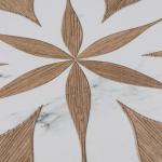 Llama Flower Loire Noce 8-5/8" x 9-7/8" Porcelain Floor and Wall Tile