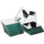 Bright Creations Mini Mirror Tiles - 3 in Square Silver Glass 50-Pack - Adhesive Mirror Tiles for DIY Crafts & Mosaic Art - Stick-On Wall Decor