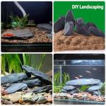 Hygger CO2 Natural Slate Stone Rocks for Aquascaping, Reptile Basking Platforms & Fish Tank Decor, Aquarium Bridge Design Kit: 8×3-6" +1×8-10" Slates (4.1-4.6 lbs)