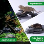 Hygger CO2 Natural Slate Stone Rocks for Aquascaping, Reptile Basking Platforms & Fish Tank Decor, Aquarium Bridge Design Kit: 8×3-6" +1×8-10" Slates (4.1-4.6 lbs)