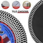 Solidure 5" Tile Saw Blade,Diamond Porcelain Blade for Cutting and Grinding Porcelain Tile Granite Marble