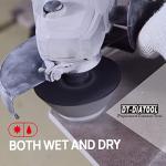 DT-DIATOOL Diamond Beveling Chamfer Bits for Granite Marble Tiles Existing Holes Diamond Hole Saw 5/8"-11 Thread Enlarging Polishing Shaping Holes of Size 1/4 Inch to 2 Inch