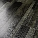 Livelynine 18-Pack 6x36" Peel and Stick Floor Tile Black Reclaimed Wood Luxury Vinyl Plank Flooring Waterproof Dark Wood Floor Tiles for Bathroom Basement Self Adhesive Vinyl Flooring Planks Laminate