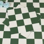 RomDeco Peel and Stick Floor Tile Waterproof, 20 Pcs Green and White Peel and Stick Flooring, 11.8in X 11.8in Easy to Install Vinyl Flooring for Bathroom Bedroom