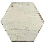 14.125" x 16.25" Provence Hexagon White Truffle Extruded Porcelain Heavy Duty Spanish Tile …