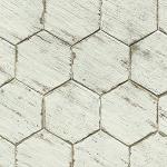 14.125" x 16.25" Provence Hexagon White Truffle Extruded Porcelain Heavy Duty Spanish Tile …