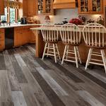 MSI McKenna 7 inch x 48 inch Luxury Vinyl Flooring, Rigid Core Planks, LVT Tile, Click Lock Floating Floor, Waterproof LVT, Wood Grain Finish, CASE, Windswept Gray Brown, 23.77 Square Feet
