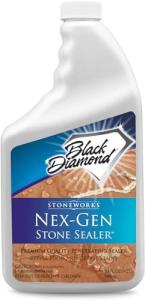Black Diamond Stoneworks NEX-GEN Natural Stone Penetrating Sealer: Long-Lasting Protection Interior and Exterior ; Granite, Marble, Travertine, Limestone, Grout, Tile, Brick, Slate Floors