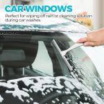 ALFLOD 2PACK Shower Squeegee for Glass Doors, Squeegee for Shower Glass，All-Purpose Tile Walls, Bathroom, Window, Glass and Car Windshield, Mirrors and Kitchen-Stainless Steel, 10 Inches, Silver