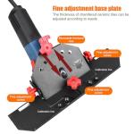 45 Degree Tile Chamfering Tool, Ceramic Tile Chamfering Machine, 45 Degree Manual Tile Cutter, Aluminium Alloy Porcelain Ceramic Floor Tile Cutting Machine 115-125mm for Glass Tiles, Ceramic, Glazed