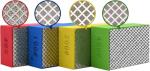 EGOFIX 4pcs Diamond Hand Polishing Pads for Ceramic Tile Glass Grinding,Sanding Blocks Polishing 60#